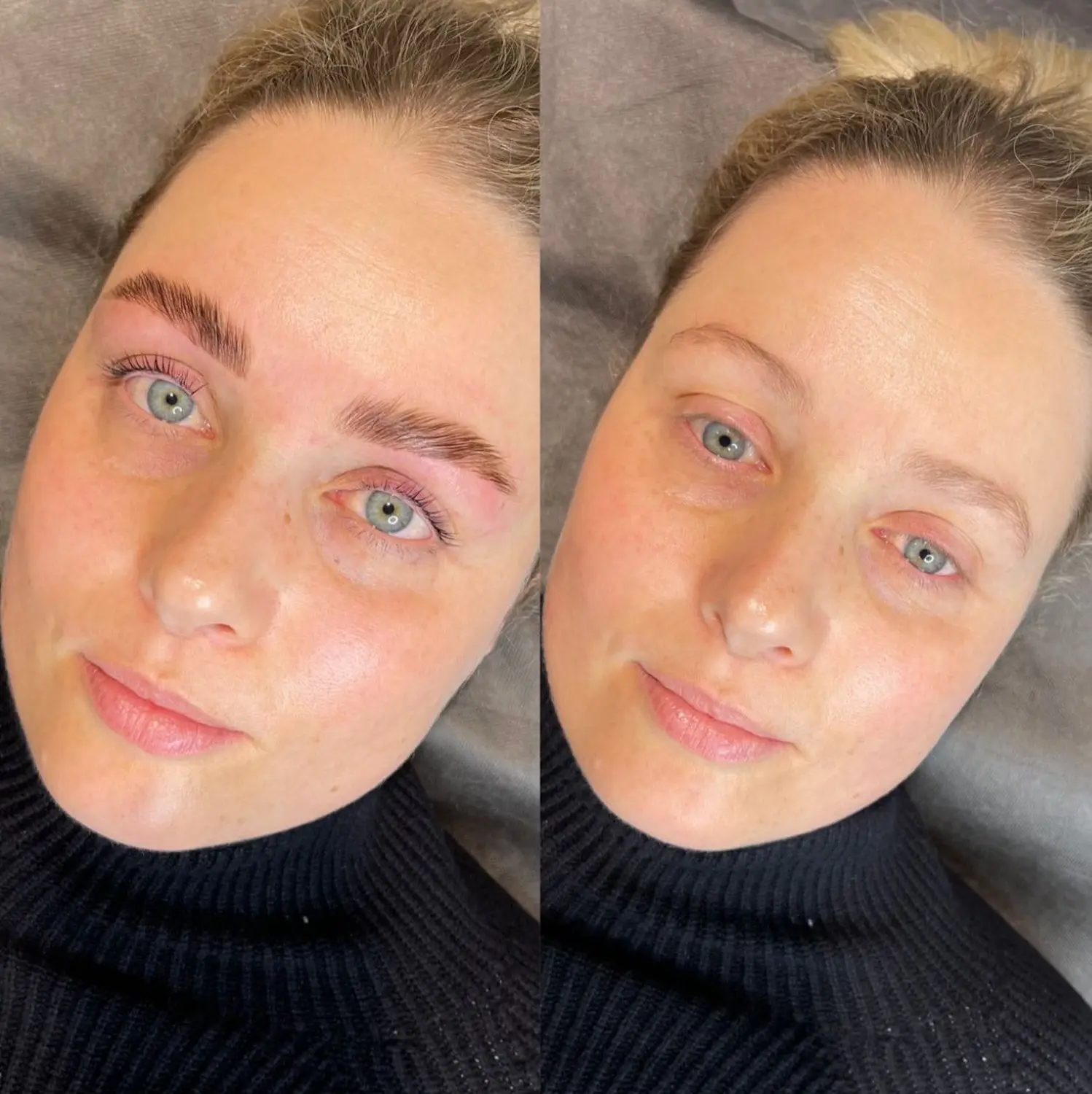 Permanent Pro by Jenny Mamytova - Augenbrauenlifting vorher und nachher