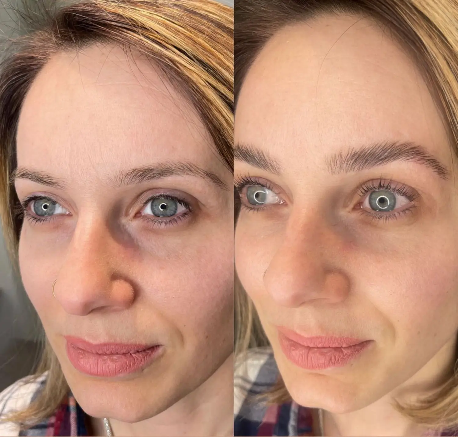 Permanent Pro by Jenny Mamytova - Augenbrauenlifting vorher und nachher