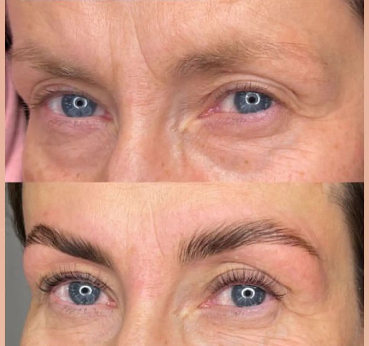 Permanent Pro by Jenny Mamytova - Augenbrauenlifting vorher und nachher
