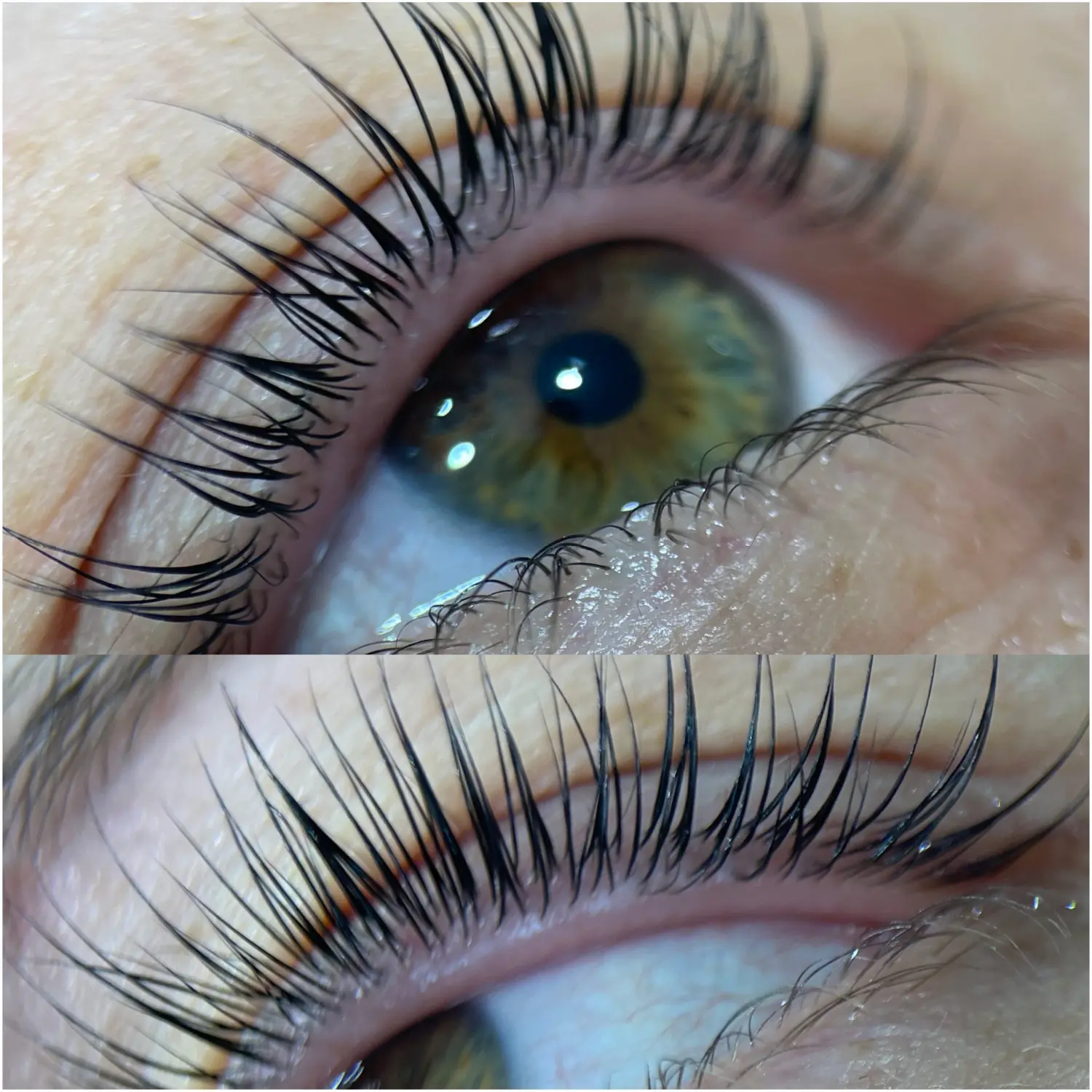 Permanent Pro by Jenny Mamytova - Lashlifting vorher und nachher