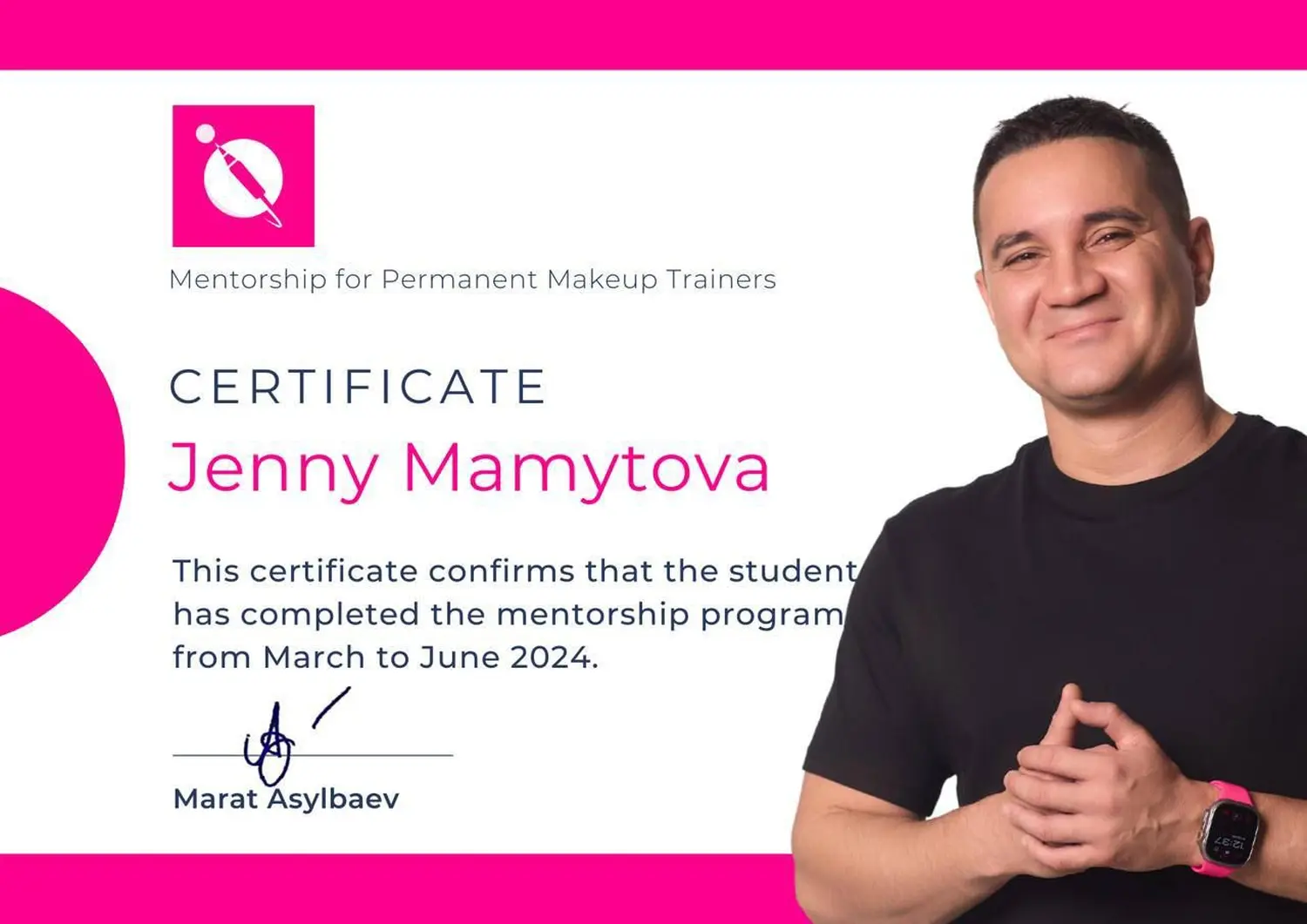 Permanent Pro by Jenny Mamytova - Zertifikat