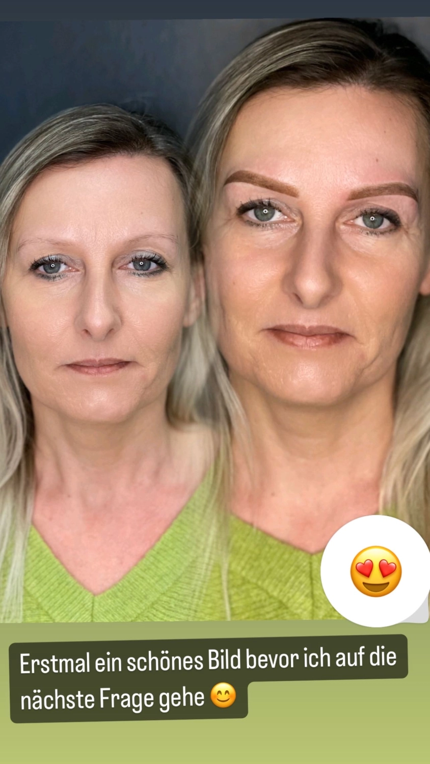 Permanent Pro by Jenny Mamytova - Augenbrauen vorher und nachher