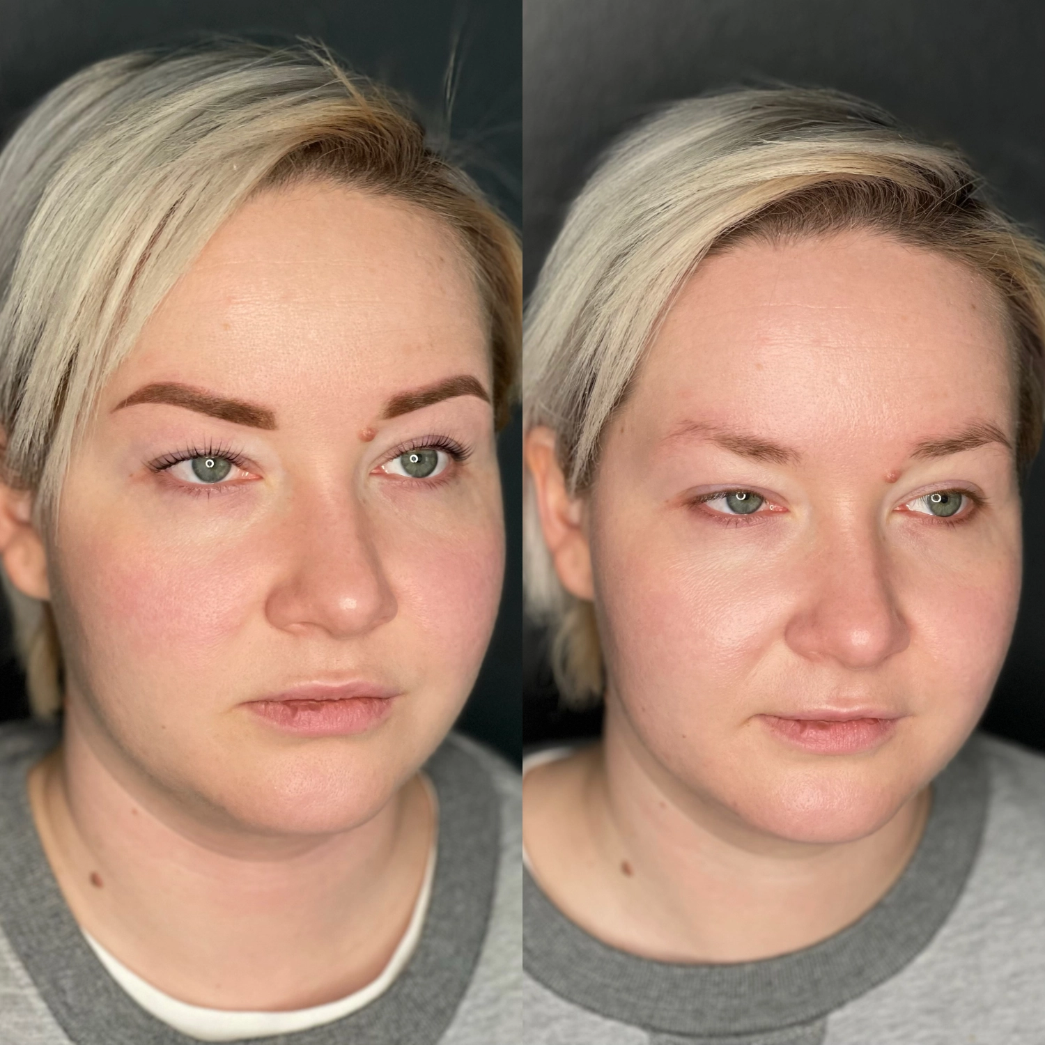 Permanent Pro by Jenny Mamytova - Augenbrauen vorher und nachher