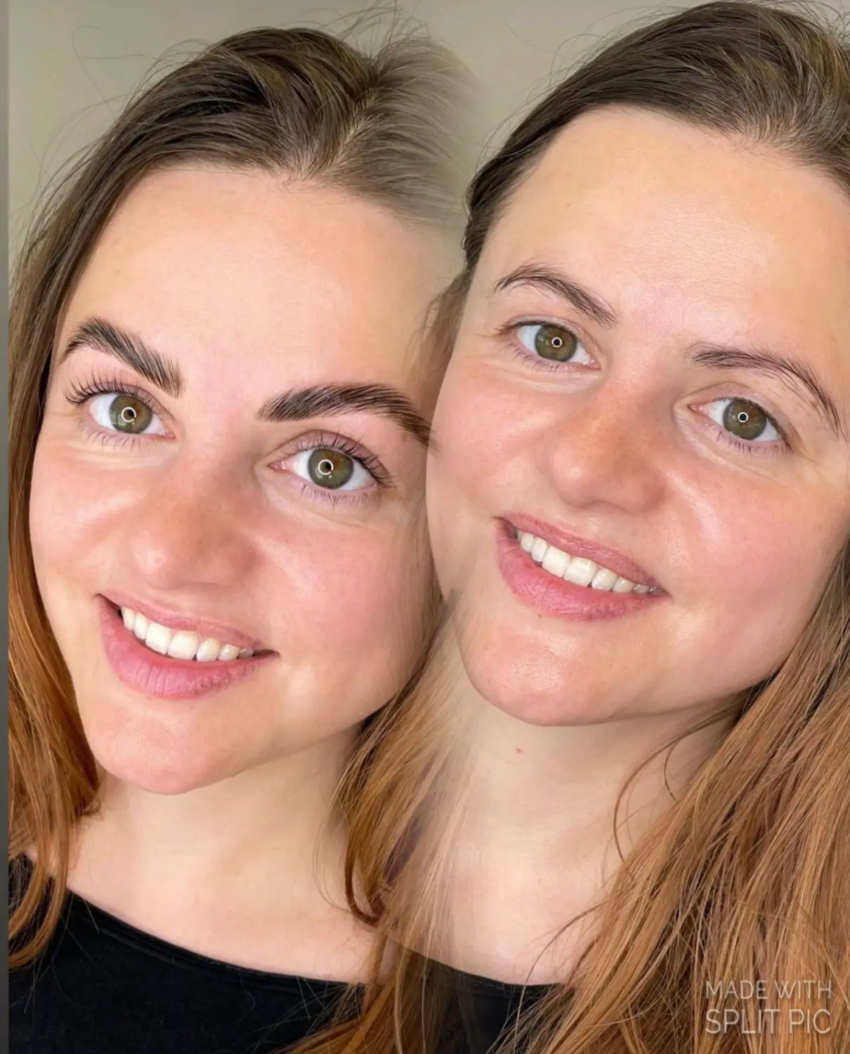 Permanent Pro by Jenny Mamytova - Augenbrauenlifting vorher und nachher